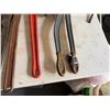 Image 5 : Qty 4 Large Pipe Wrenches, Chain Wrench, Bolt Cutters & W.A. Whitney Hand Punch