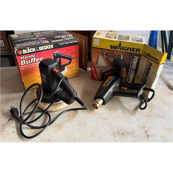 Black & Decker Handy Buffer & Wagner Power Stripper in Boxes