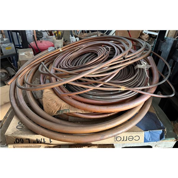 Multiple Coils Cerro Soft Copper Tubing, Misc Sizes