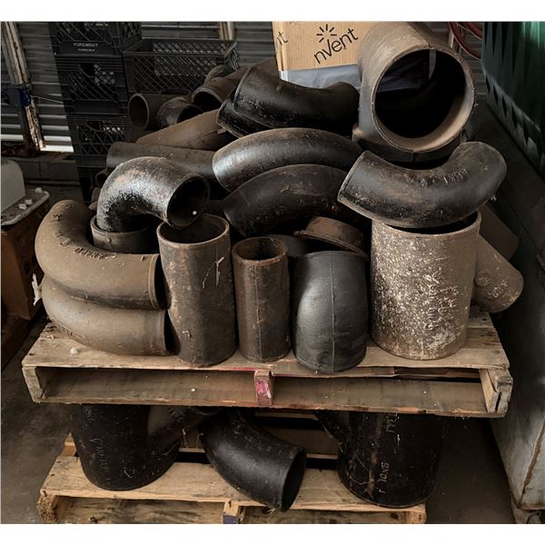 Contents of Pallets: Multiple Pipe Fittings, AB&I Elbows, T's, etc Misc Sizes
