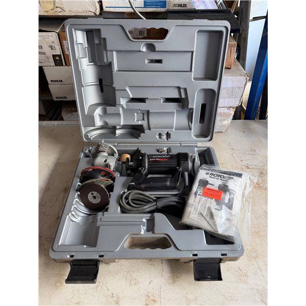 Rotozip SCS01 Spiral Saw Corded Rotary Cutting Tool w/ Discs in Hard Case