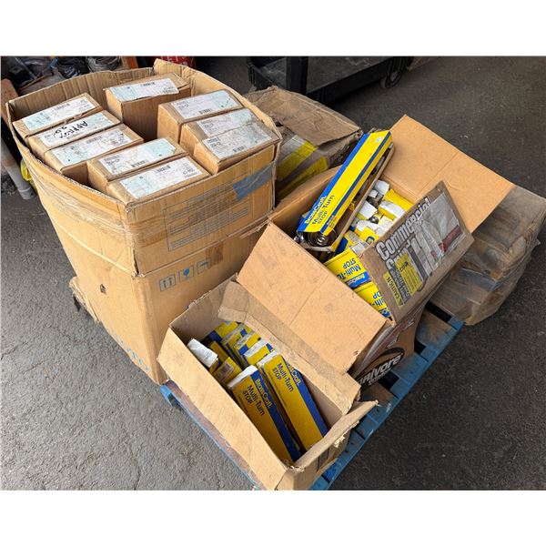 Multiple Boxes Chicago Faucets 350-CP Bar Faucets, BrassCraft Multi-Turn Stop, Hanging Kits, etc