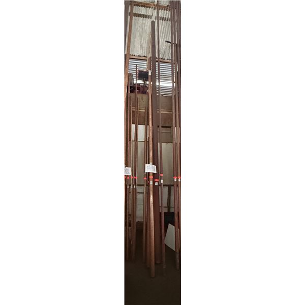 Qty 5 "K" Copper Pipes, Misc Sizes 1.5"-4" Dia, 6'-20'L