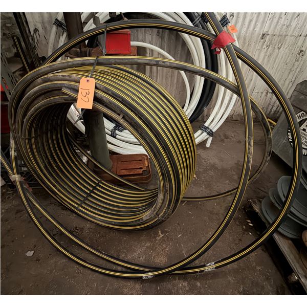 Coil Driscoplex 6800 Gas PE3405 High-Density Polyethylene (HDPE) Pipe w/ Yellow Striping