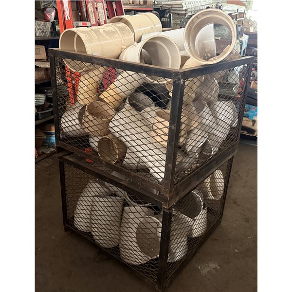 Bin Multiple Pipe Sections & Fittings, Misc Sizes