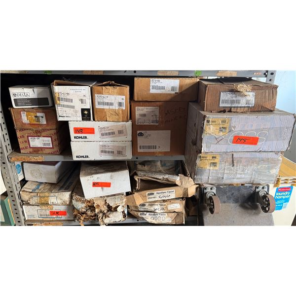 Multiple Boxes Faucets: Kohler, Zurn, Delta, Plumbing Parts, etc Misc Sizes