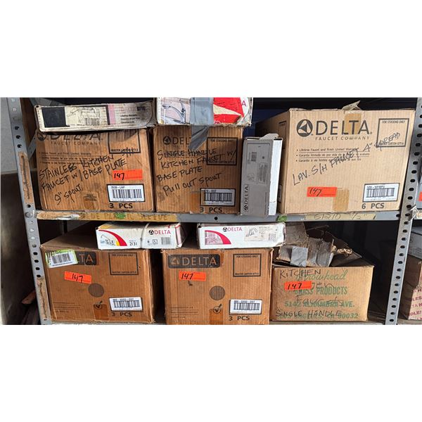 Multiple Boxes Faucets: Delta, Elkay, Plumbing Parts, etc Misc Sizes