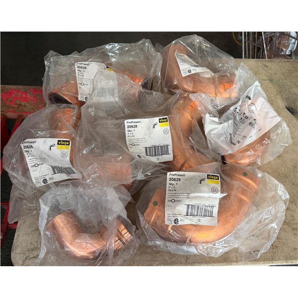 Multiple Viega ProPress 20628 & 20643 Copper XL Elbows, Misc Sizes