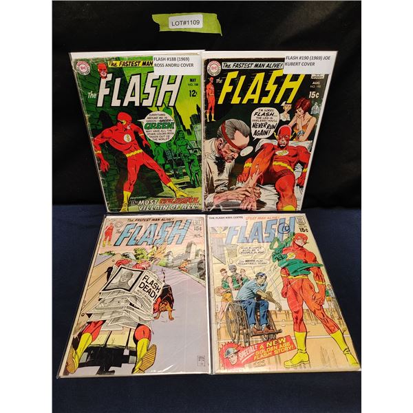 The Flash #188, 190, 199, 201 (1969)