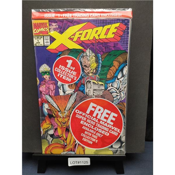X-Force #1 (1991) KEY ISSUE (Polybagged Deadpool Trading Card)