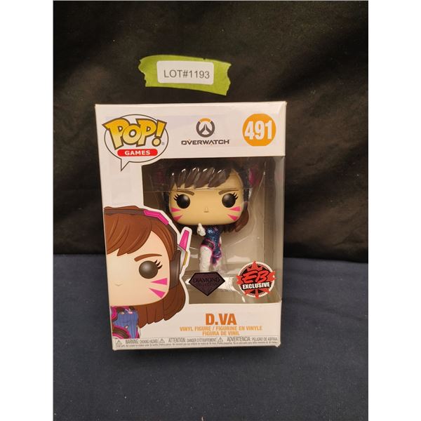 EB Games Exclusive Diamond Collection Funko Pop, Overwatch D. VA #491 (New In Box)