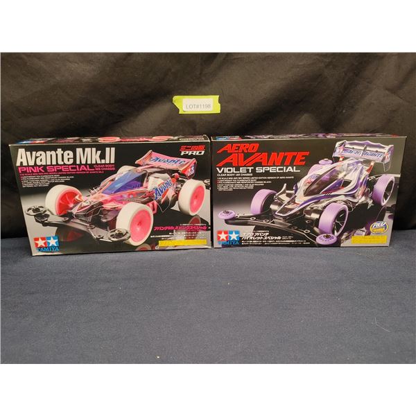 Tamiya 95062 Aero Avante (Violet special) Unbuilt and Tamiya 95061, Avante Mk.II (Pink Special), Min