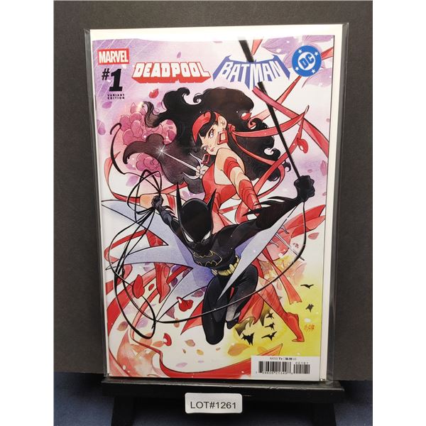 Marvel/DC: Deadpool/Batman #1 (Peach Momoko) KEY ISSUE 1st Appearance Logo, mash up of Wolverine and