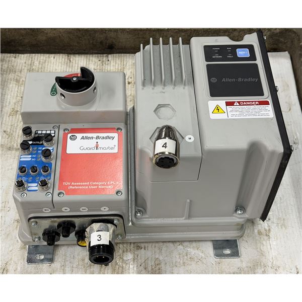 Allen Bradley #281E-F12S-10B-RRG ArmorStart Safety Control Module w/280E-FNS-10-RG Base