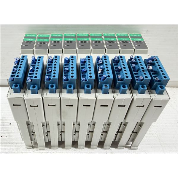 Lot of (9) Allen-Bradley #1719-0B2 DC Output Modules