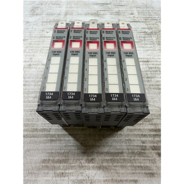 (5) Allen-Bradley #1734-IA4 Modules