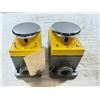 Image 1 : (2) Allen-Bradley #800P-S1C1A Palm Operated Buttons