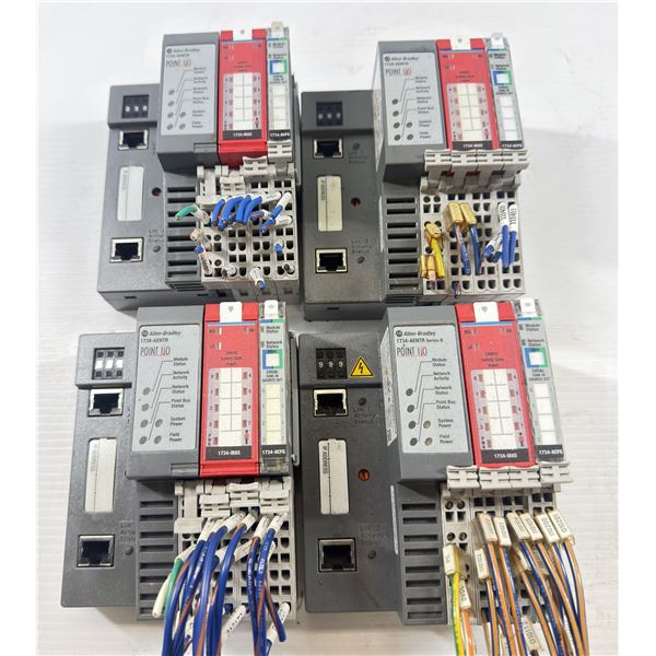 (4) Allen-Bradley Modules #1734-AENTER, #1734-IB8S, #1734-8CFG