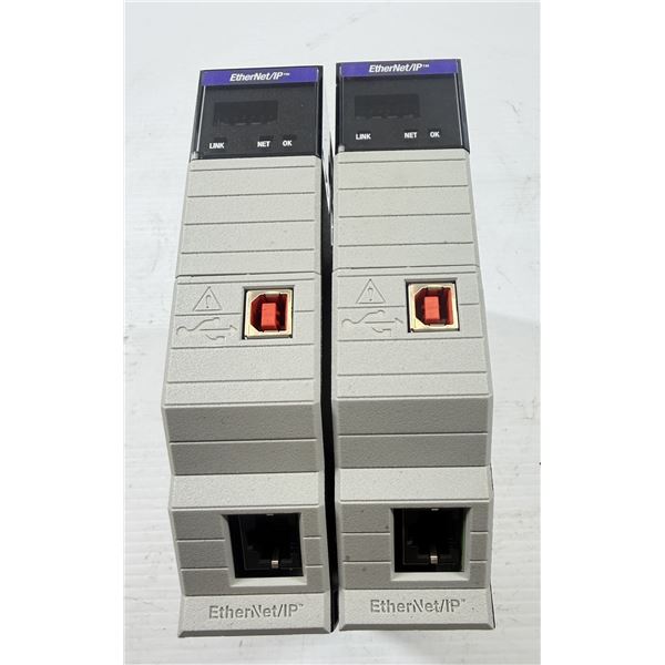 (2) Allen-Bradley #1756-EN2T CLX HI-CAP ENET/IP Module-TP