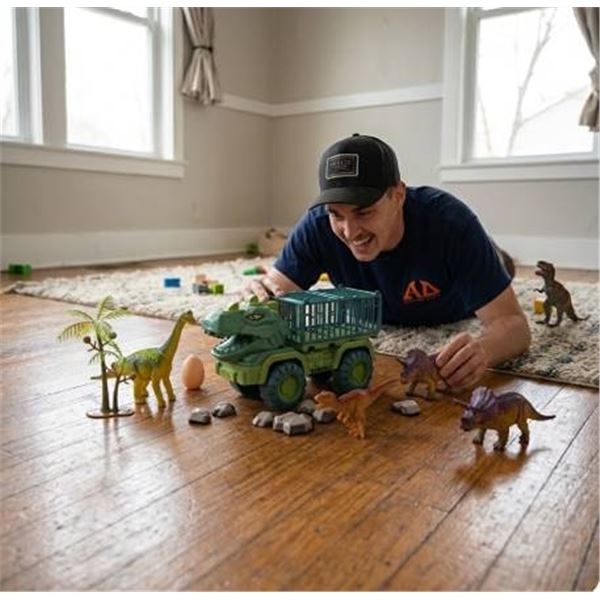 XNC Dinosaur Engineering Vehicle Toy Set