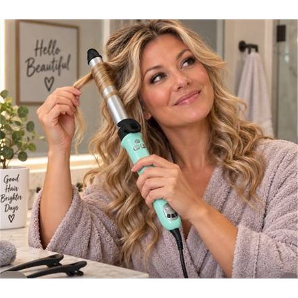 Amira Beauty Ceramic Rotating Curling Iron 1"