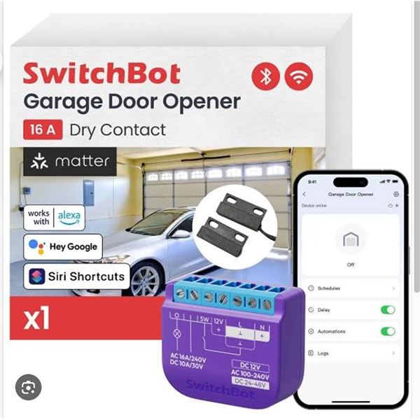 SwitchBot Relay Switch Garage Door Opener
