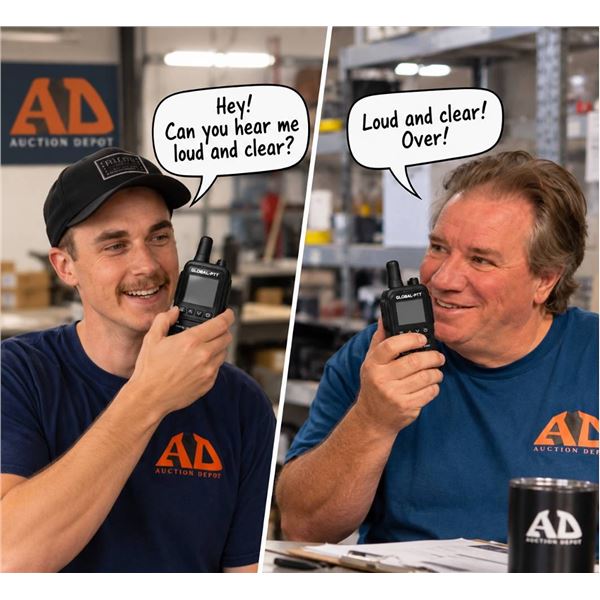 GLOBAL-PTT Digital Two-Way Radios 2-Pack