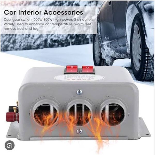 Portable Car Heater with Dual Switches