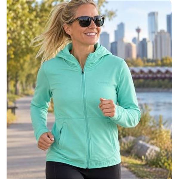 Merrell XL Mint Green Full Zip Hooded Jacket