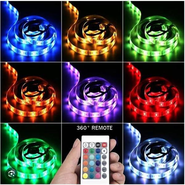 Lxyoug 65ft RGB LED Strip Lights with Remote
