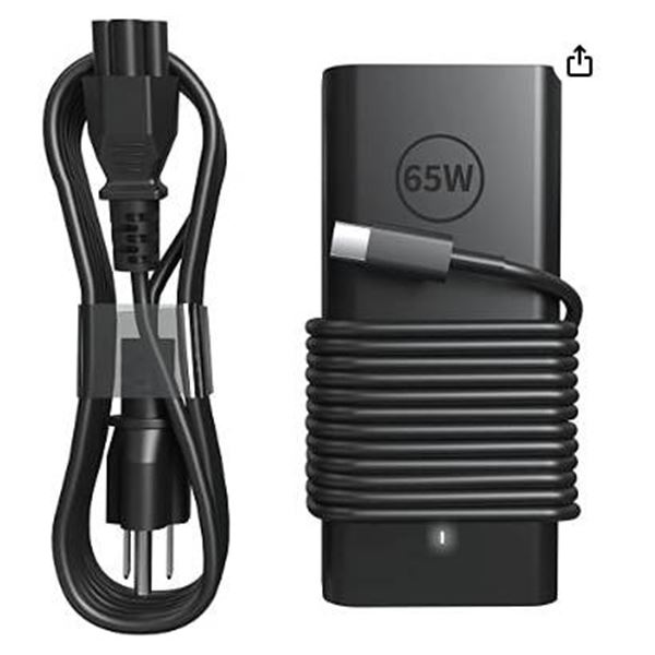 Dell Brand 65W USB-C AC Adapter Power Supply