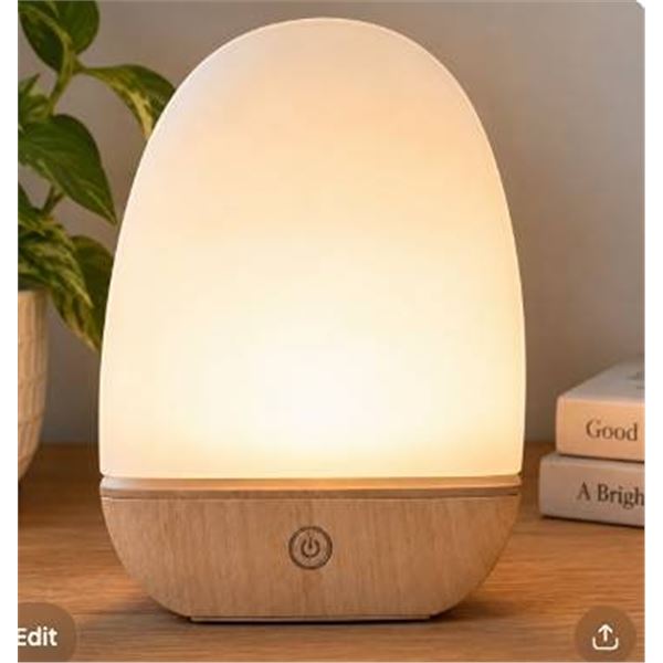 Light Therapy Lamp Modern Table Lamp - Light wood