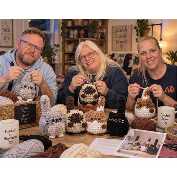 Crochet Kit for Adults with Yarn and Tools