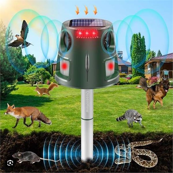 Outsweat Solar Charging Ultrasound Animal Repeller