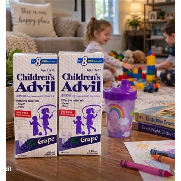 2 Children's Advil Grape Oral Suspension 230mL