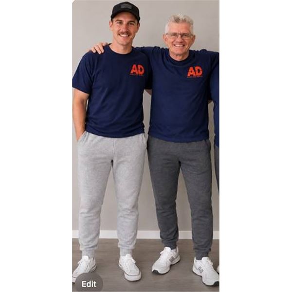 Men's Medium Jogger Lounge Pants 2-Pack