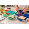Image 1 : 4 Sistema To Go LunchStack Square Containers 1.24L