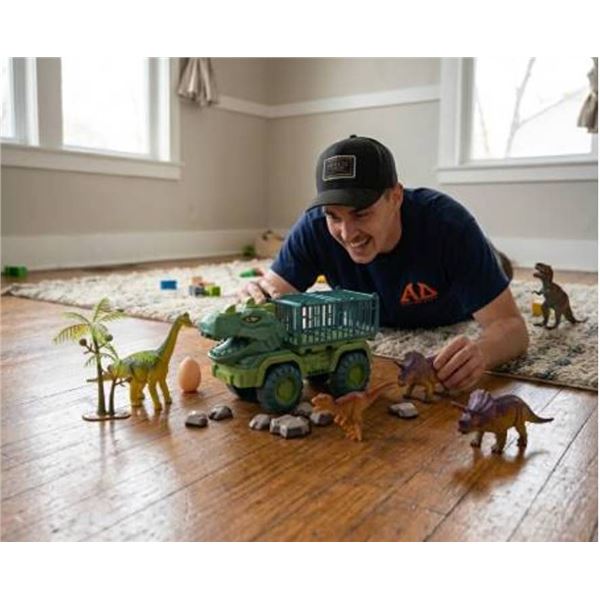Dino Zoo Dinosaur Engineering Vehicle Toy Set