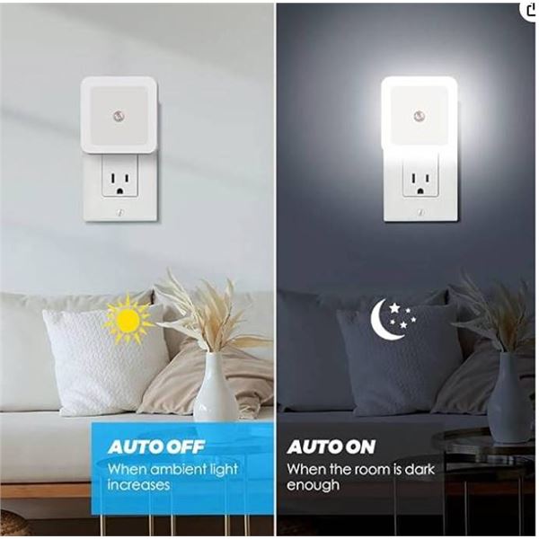LED Night Light 6 Pack Dusk to Dawn Sensor