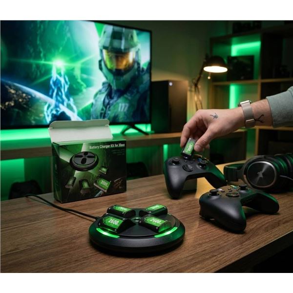 Xbox Battery Charger Kit with 4x 2600mAh Packs