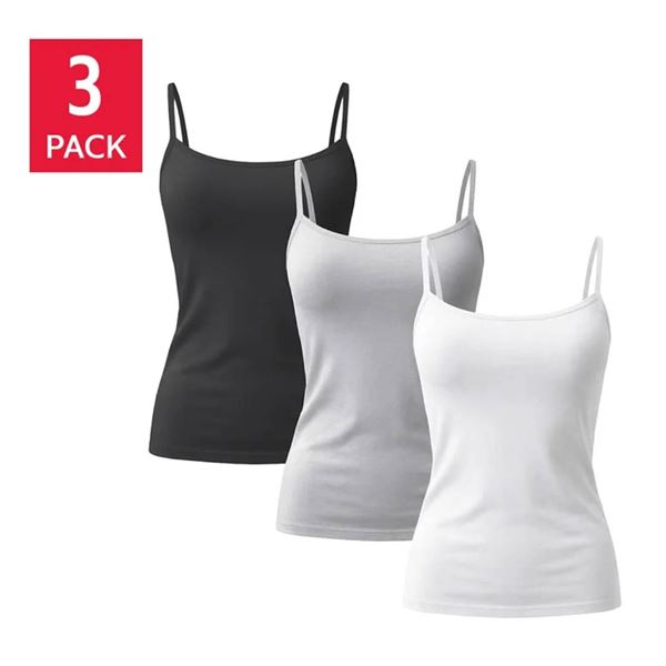 Splendid 3-Pack XL Cami with Built-In Shelf Bra