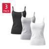 Image 1 : Splendid 3-Pack XL Cami with Built-In Shelf Bra