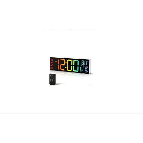 HAITANG 10.5 Inch Digital Wall Clock Remote