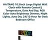 Image 3 : HAITANG 10.5 Inch Digital Wall Clock Remote