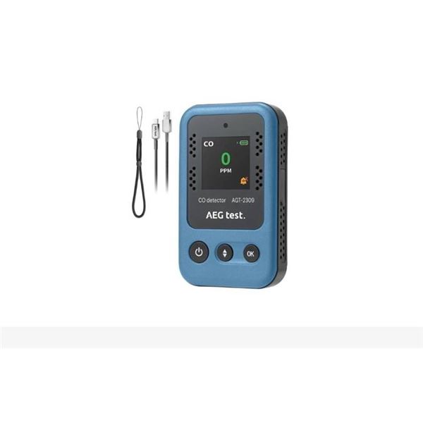 AEG test AGT-2309 Carbon Monoxide Detector Blue