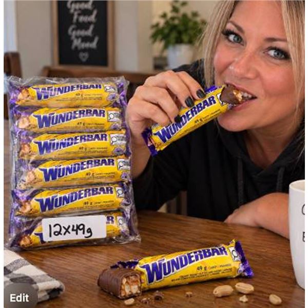 Wunderbar Candy Bars 12 Pack 49g Each