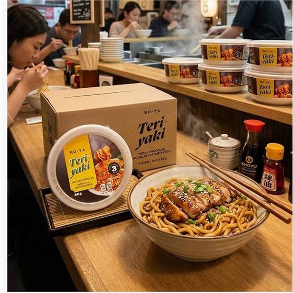 HO-YA Teriyaki Instant Noodles 6 x 80g
