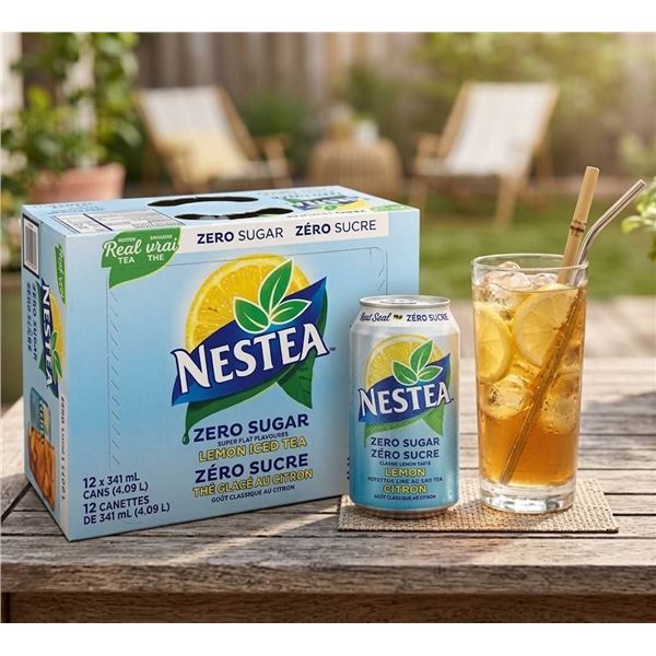 Nestea Zero Sugar Lemon Iced Tea 12x341ml Cans