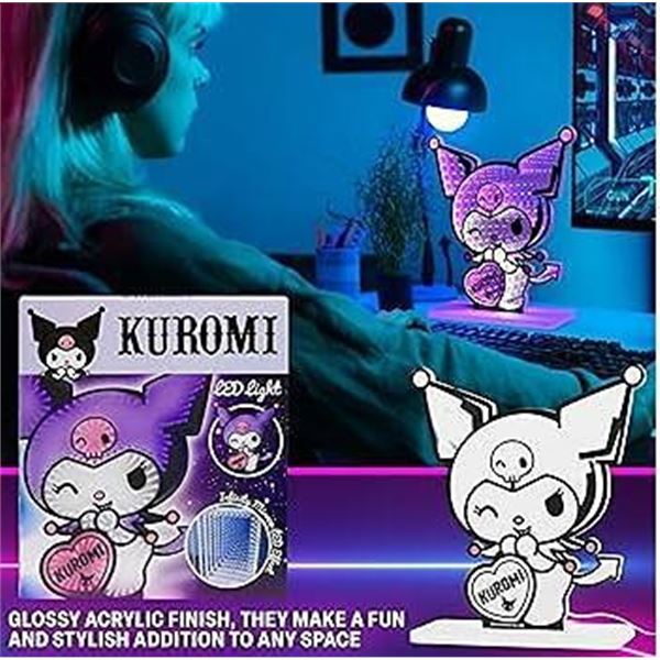 Sanrio Kuromi LED Light with Mirror Effect