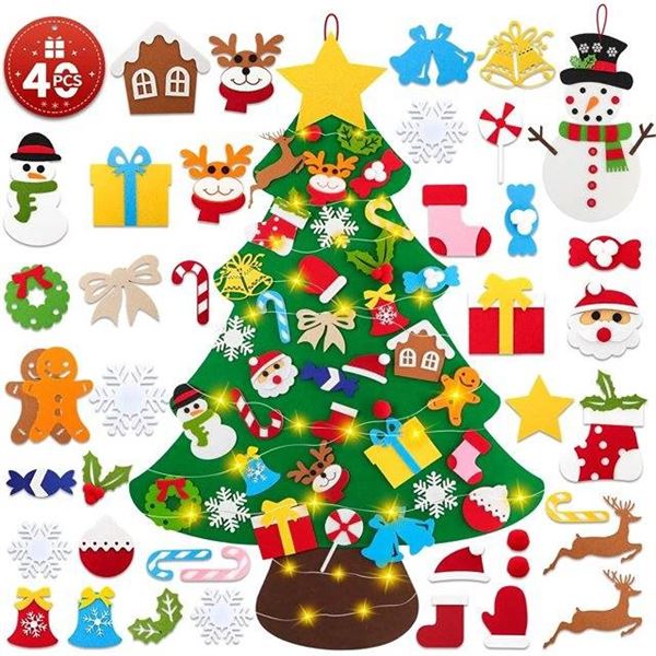 Ywlake Felt Christmas Tree Set **Stock image may not be exact**
